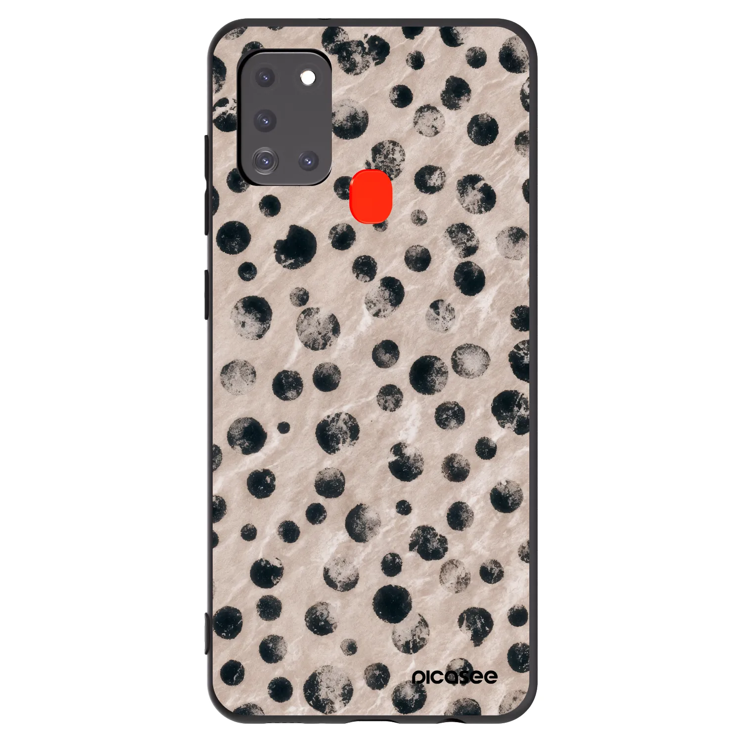 Picasee silikonski črni ovitek za Samsung Galaxy A21s - Inked