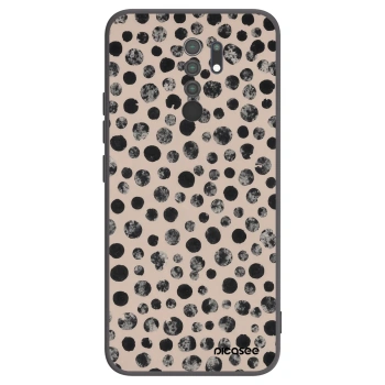 Picasee silikonski črni ovitek za Xiaomi Redmi 9 - Dots