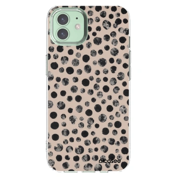 Picasee silikonski prozorni ovitek za Apple iPhone 12 - Dots