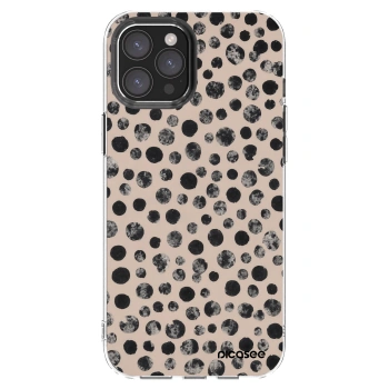 Picasee silikonski prozorni ovitek za Apple iPhone 12 Pro Max - Dots