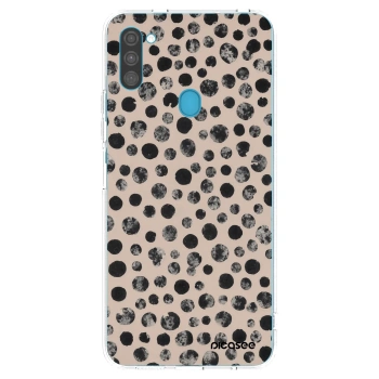 Picasee silikonski prozorni ovitek za Samsung Galaxy M11 - Dots