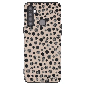 Picasee silikonski črni ovitek za Realme 5 - Dots
