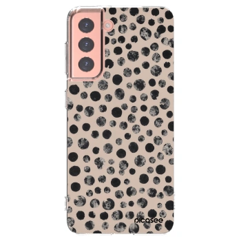Picasee silikonski prozorni ovitek za Samsung Galaxy S21 5G G991B - Dots