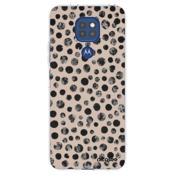 Picasee silikonski prozorni ovitek za Motorola Moto G9 Play - Dots