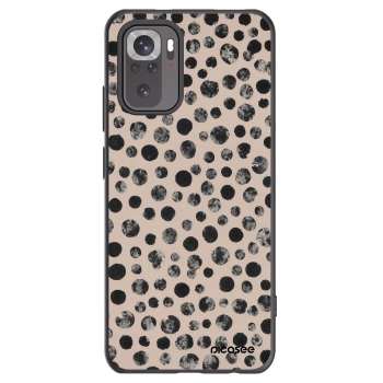 Picasee silikonski črni ovitek za Xiaomi Redmi Note 10 - Dots