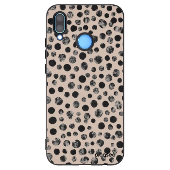 Picasee silikonski črni ovitek za Huawei P20 Lite - Dots