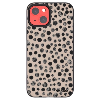 Picasee silikonski črni ovitek za Apple iPhone 13 mini - Dots
