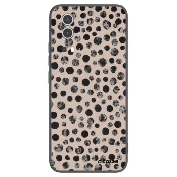 Picasee silikonski črni ovitek za Vivo Y72 5G - Dots