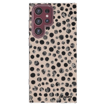 Picasee silikonski prozorni ovitek za Samsung Galaxy S22 Ultra 5G - Dots