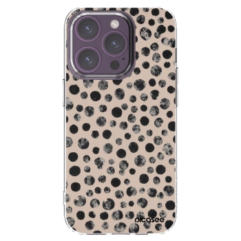 Picasee silikonski prozorni ovitek za Apple iPhone 14 Pro - Dots