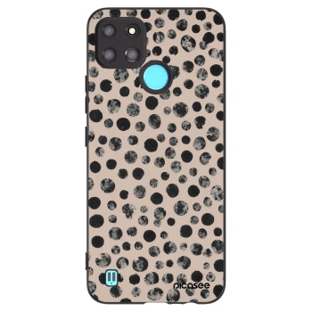 Picasee silikonski črni ovitek za Realme C21Y - Dots