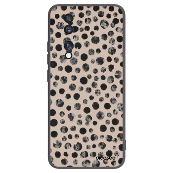Picasee silikonski črni ovitek za Honor 70 - Dots