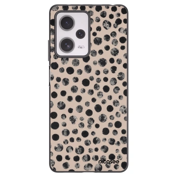 Picasee silikonski črni ovitek za Xiaomi Redmi Note 12 Pro+ 5G - Dots