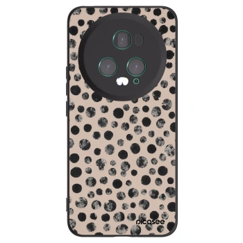 Picasee silikonski črni ovitek za Honor Magic5 Pro - Dots