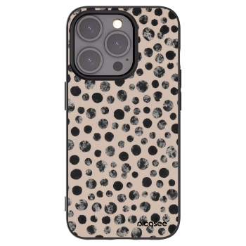 Picasee silikonski črni ovitek za Apple iPhone 15 Pro - Dots