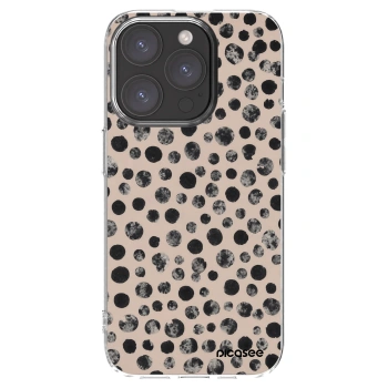 Picasee silikonski prozorni ovitek za Apple iPhone 15 Pro - Dots