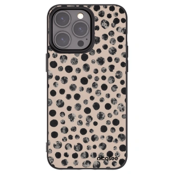 Picasee silikonski črni ovitek za Apple iPhone 15 Pro Max - Dots
