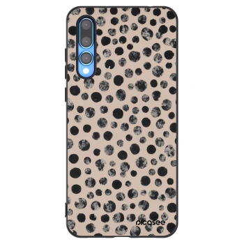 Picasee silikonski črni ovitek za Huawei P20 Pro - Dots