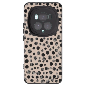 Picasee silikonski črni ovitek za Honor Magic6 Pro - Dots