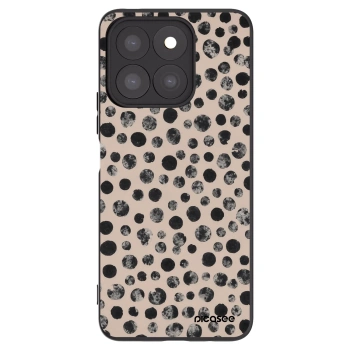 Picasee silikonski črni ovitek za Honor X8b - Dots