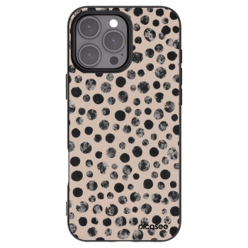 Picasee silikonski črni ovitek za Apple iPhone 16 Pro Max - Dots