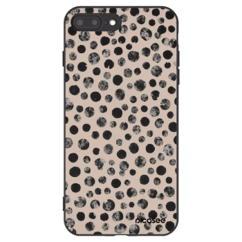 Picasee silikonski črni ovitek za Apple iPhone 7 Plus - Dots
