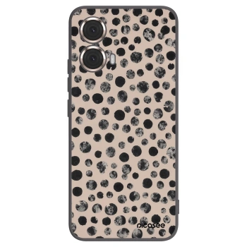Picasee silikonski črni ovitek za Motorola Moto G85 - Dots