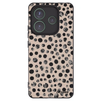 Picasee silikonski črni ovitek za Xiaomi Redmi Note 14 5G - Dots