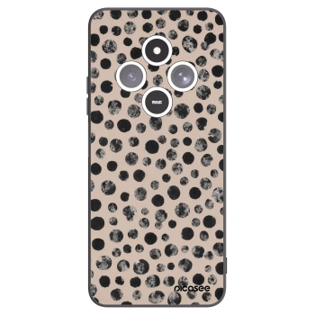Picasee silikonski črni ovitek za Xiaomi Redmi 14C - Dots