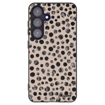 Picasee silikonski črni ovitek za Samsung Galaxy S25 5G - Dots