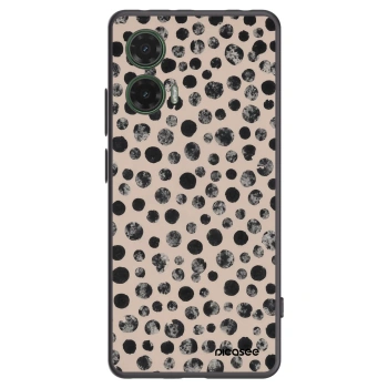 Picasee silikonski črni ovitek za Motorola Moto G35 5G - Dots