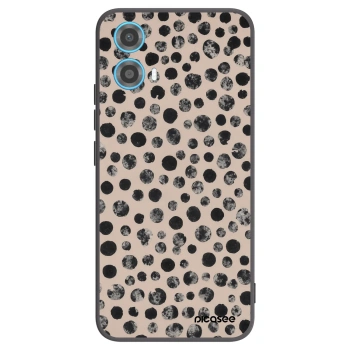 Picasee silikonski črni ovitek za Motorola Moto G34 5G - Dots