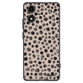 Picasee silikonski črni ovitek za Motorola Moto E14 - Dots
