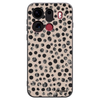 Picasee silikonski črni ovitek za OPPO Find X9 Pro - Dots