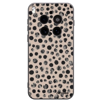 Picasee silikonski črni ovitek za Vivo X300 Pro - Dots