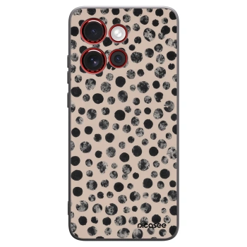 Picasee silikonski črni ovitek za Motorola Edge 60 Neo 5G - Dots