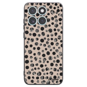 Picasee silikonski črni ovitek za Motorola Edge 70 Fusion - Dots