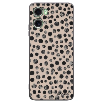 Picasee silikonski črni ovitek za Motorola Moto G06 - Dots