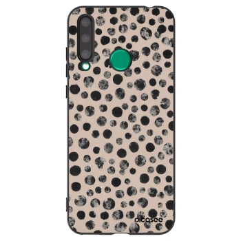 Picasee silikonski črni ovitek za Honor 20 Lite - Dots