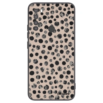 Picasee silikonski črni ovitek za Xiaomi Redmi Note 8 - Dots