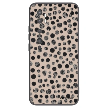Picasee silikonski črni ovitek za Xiaomi Mi Note 10 (Pro) - Dots