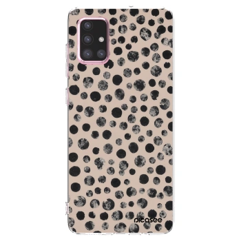 Picasee silikonski prozorni ovitek za Samsung Galaxy A71 A715F - Dots