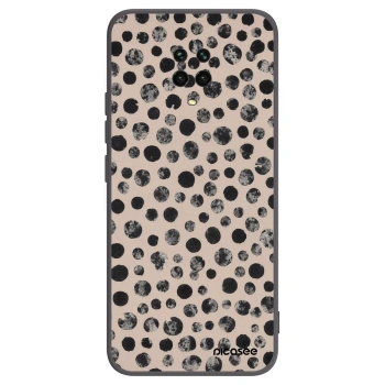 Picasee silikonski črni ovitek za Xiaomi Redmi Note 9S - Dots