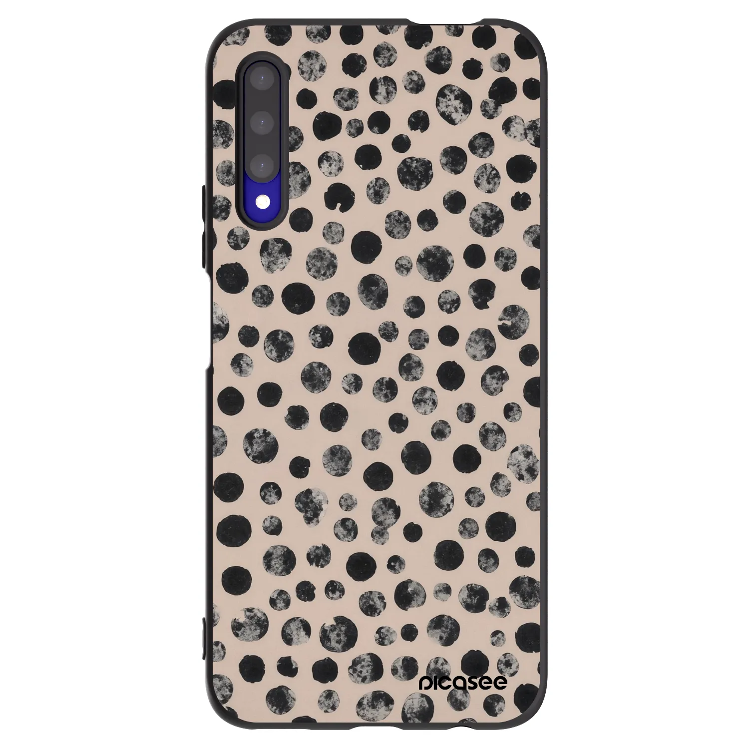 Picasee silikonski črni ovitek za Honor 9X Pro - Dots