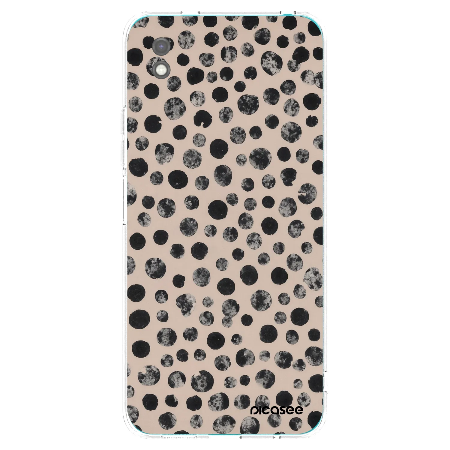 Picasee silikonski črni ovitek za Xiaomi Redmi 9A - Dots