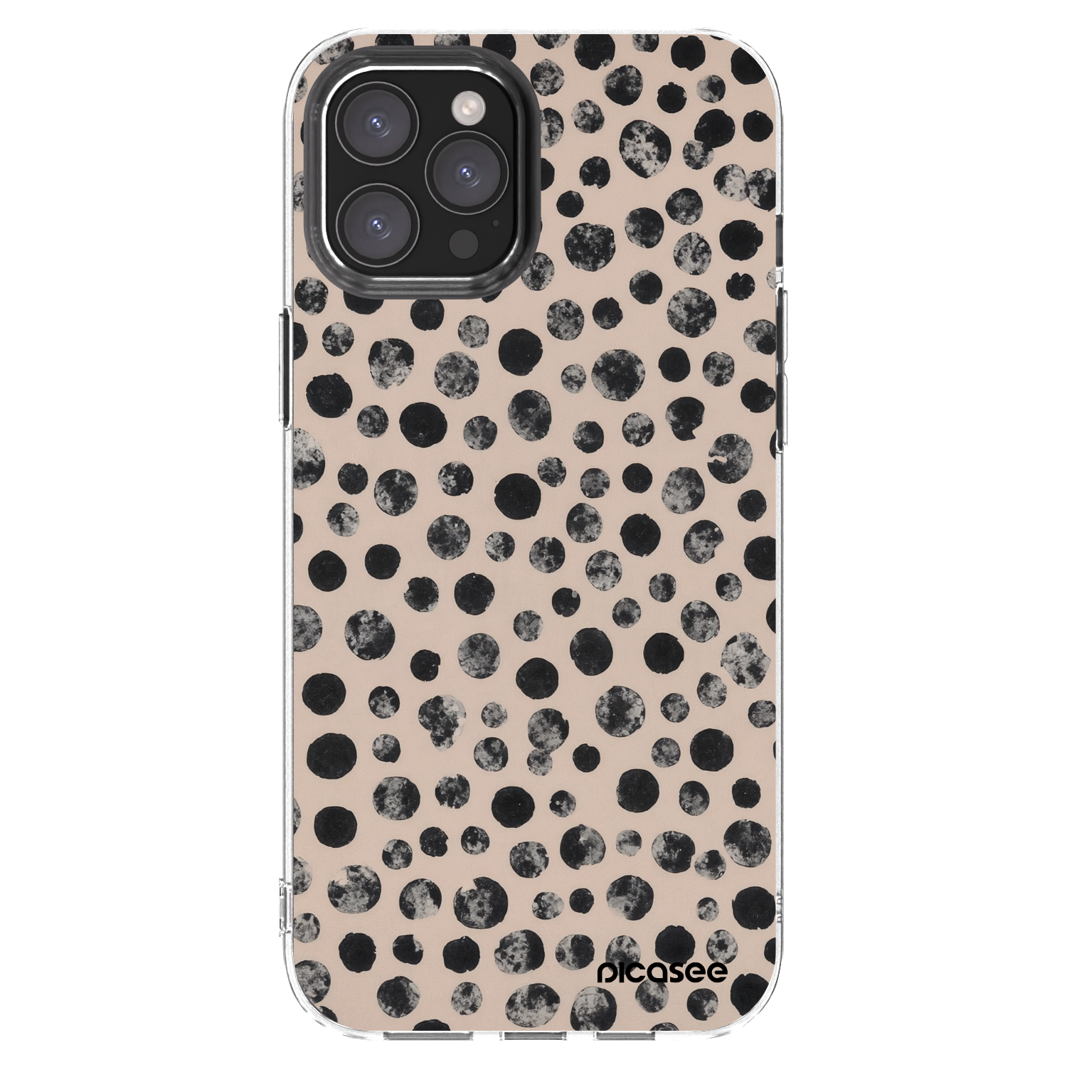 Picasee silikonski prozorni ovitek za Apple iPhone 12 Pro Max - Dots
