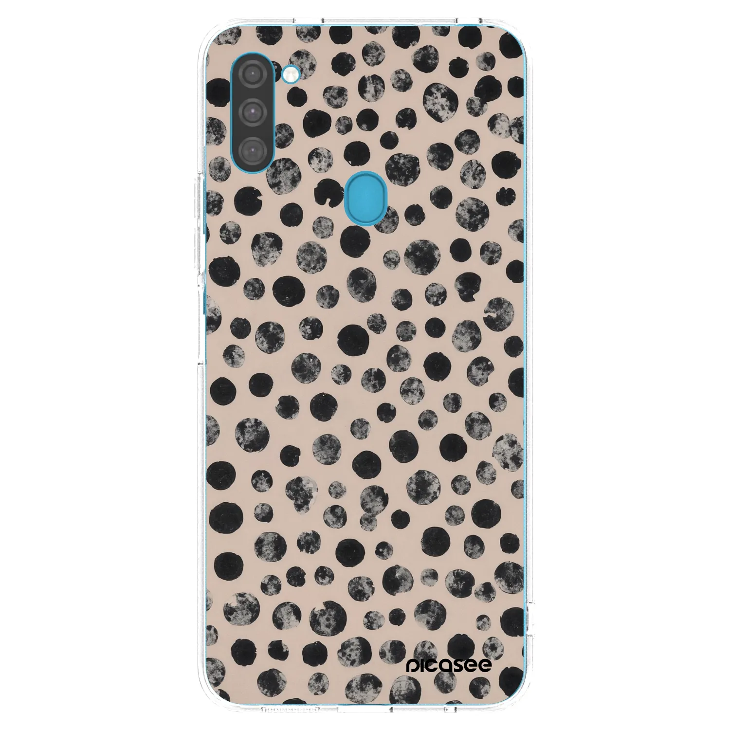 Picasee silikonski prozorni ovitek za Samsung Galaxy M11 - Dots