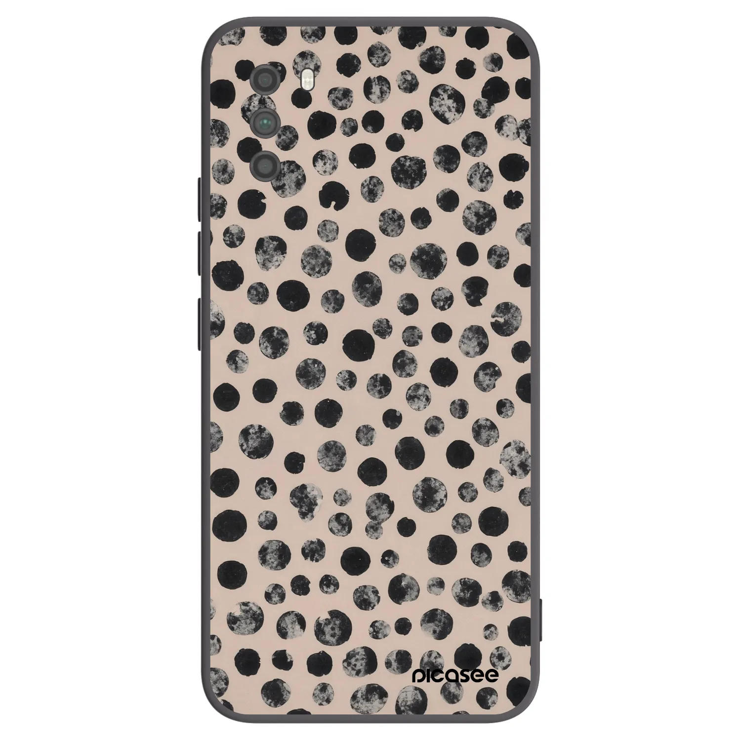Picasee silikonski črni ovitek za Xiaomi Poco M3 - Dots