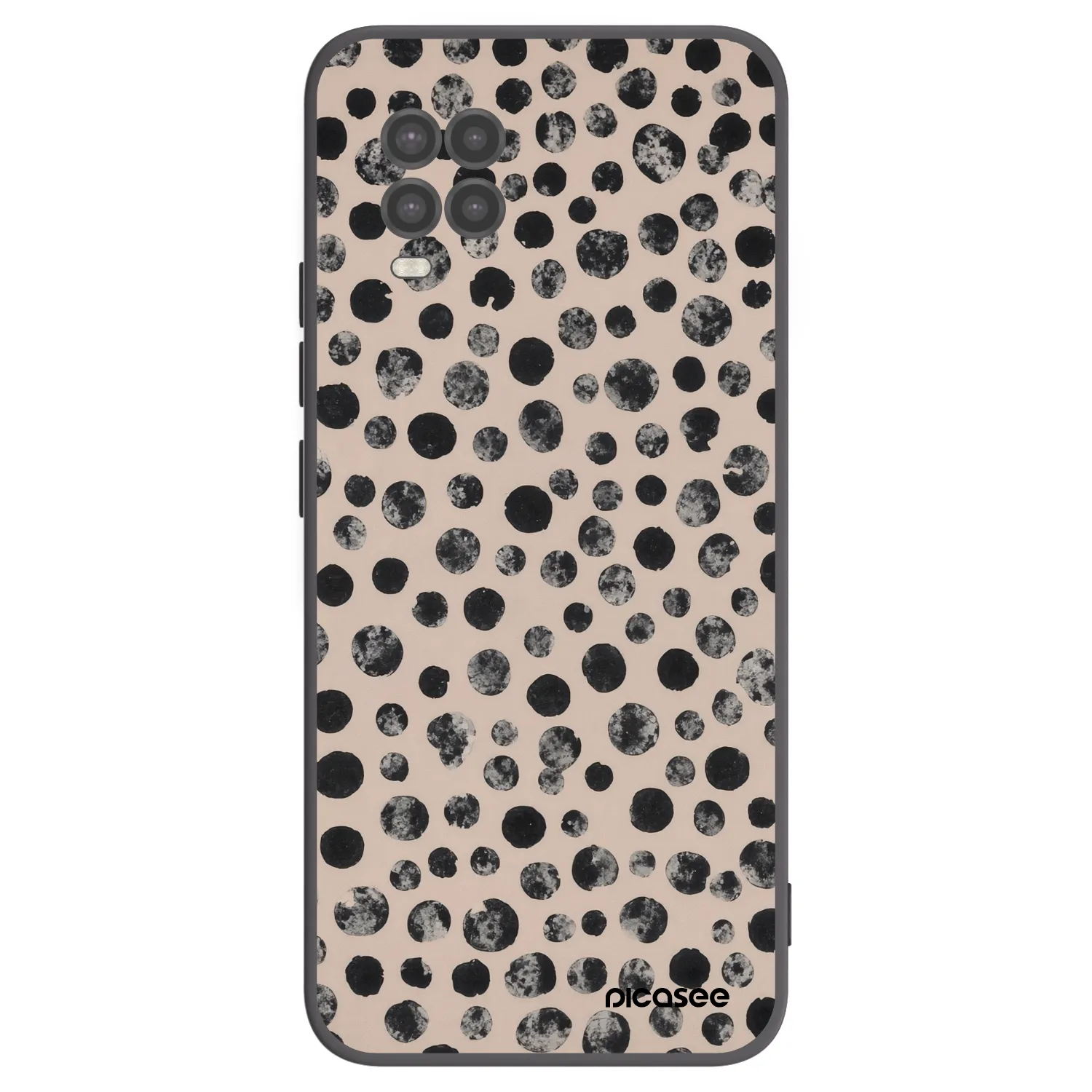 Picasee silikonski črni ovitek za Xiaomi Mi 10 Lite - Dots