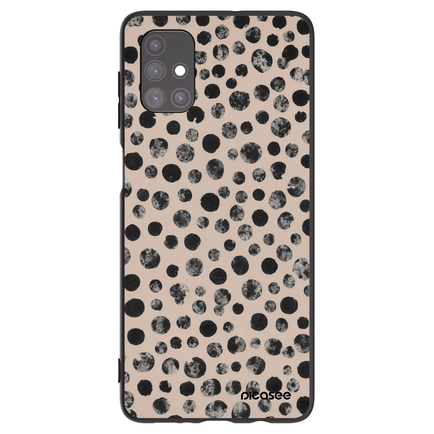 Picasee silikonski črni ovitek za Samsung Galaxy M51 M515F - Dots
